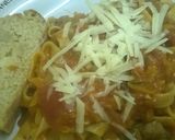 A picture of step 14 of Vegetarian bolognese.