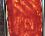A picture of step 3 of Italian Sausage & Spinach Rectangle Pizza.