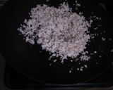 A picture of step 1 of Coconut Kadhi with chana dal dumplings.