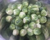A picture of step 1 of Brussels Sprouts Balls.