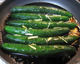A picture of step 2 of Pickled "Kyu-chan" Cucumbers.
