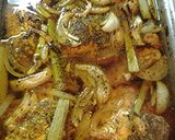 A picture of step 4 of Oven braised chicken low carb.