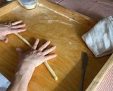 A picture of step 3 of Orecchiette with Broccoli Rabe by Marina and Rosy.