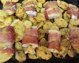 Foto del paso 9 de la receta: Saquitos de bacalao con jamón y salsa de miel y mostaza