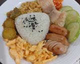Foto langkah ke 7 dari resep Nasi gurih lengkap.