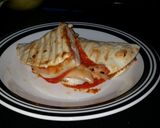 A picture of step 2 of Chicken Pizzaoli Panini.