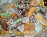 A picture of step 8 of Yellow Pepper Beef with Hoisin Sauce.