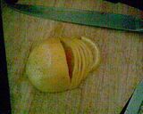 A picture of step 2 of Spoon sweet with the whole orange.