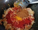 A picture of step 3 of # Mains. Shahi alu gobhi.