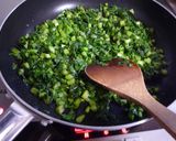 A picture of step 4 of Furikake Daikon Radish Leaves.