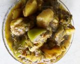 A picture of step 7 of Bell pepper potato sabji.