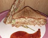 A picture of step 3 of Omelette Sandwich.