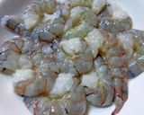 A picture of step 1 of Shrimp and Ground Chicken Spring Rolls.