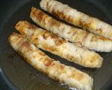A picture of step 5 of Fried Pork and Aburaage Spirals with Ankake Thick Sauce.