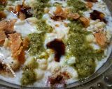 A picture of step 6 of Bondi chana chaat.