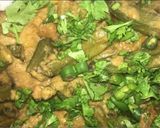 A picture of step 8 of Balochi bhindi gosht.