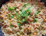 A picture of step 5 of Broken Wheat Upma.