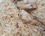 A picture of step 9 of Chicken yakhni pulao.