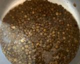 A picture of step 1 of Gota Masoor Dal (Pink lentils).