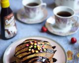 Foto langkah ke 4 dari resep Fluffy Greentea Pancake.