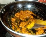 A picture of step 2 of Paneer rogan josh.