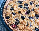 A picture of step 6 of Budget Blueberry Crumble Tart.