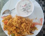 A picture of step 14 of Paneer tikka masala briyani.