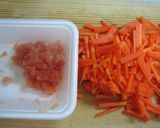 A picture of step 1 of Simple Poppy-Textured, Tasty Tarako and Carrots.