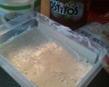 A picture of step 1 of Layered Tostito Dip.