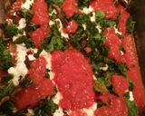 A picture of step 4 of Kale and Portobello Lasagna.