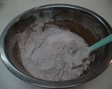 A picture of step 5 of Delicately Sweet Chocolate Banana Muffins.