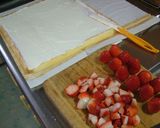 A picture of step 3 of Fresh Strawberry Cream Roll Cake.