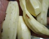 A picture of step 1 of Sweet potato curry (shakarkand ki sabji).