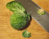 A picture of step 1 of Simple! Brussels Sprouts Garlic Butter Grill.