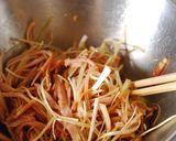 A picture of step 3 of Spicy Scallion and Char Siu.