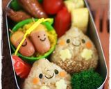 A picture of step 11 of Fall Bento with Mr. Chestnut and Friends.