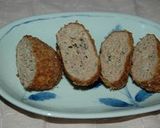 A picture of step 7 of Easy Menchi Katsu (Deep-fried Minced Meat Patties).