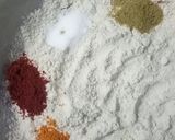 A picture of step 1 of Stuffed Dal-Dhokli.
