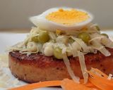A picture of step 5 of Tubetti Pasta On Pan Fried Spam.