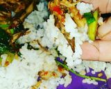 Foto langkah ke 18 dari resep Tongkol Mercon with Pete plus Daun kemangi bumbu Ebi.