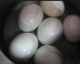 A picture of step 1 of Chilli Eggs.