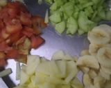 A picture of step 1 of Satvik Sprout Chaat.
