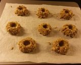 A picture of step 6 of Robin's Fruit & Nut Thumbprints.