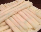 A picture of step 5 of Simple Non-Fried Toasted Spring Rolls.