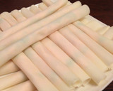 A picture of step 5 of Simple Non-Fried Toasted Spring Rolls.
