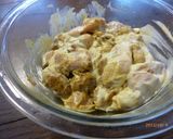 A picture of step 1 of Simple Butter Chicken Curry using a Hand Blender.