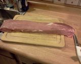 A picture of step 2 of Bacon Bomb.