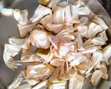 A picture of step 1 of Dry Jackfruit sabzi with gram flour.