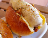 Foto del paso 15 de la receta: Brioche de butifarra con queso fundido y pisto