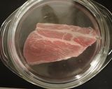 A picture of step 1 of Light and Soft Microwaved Pork.